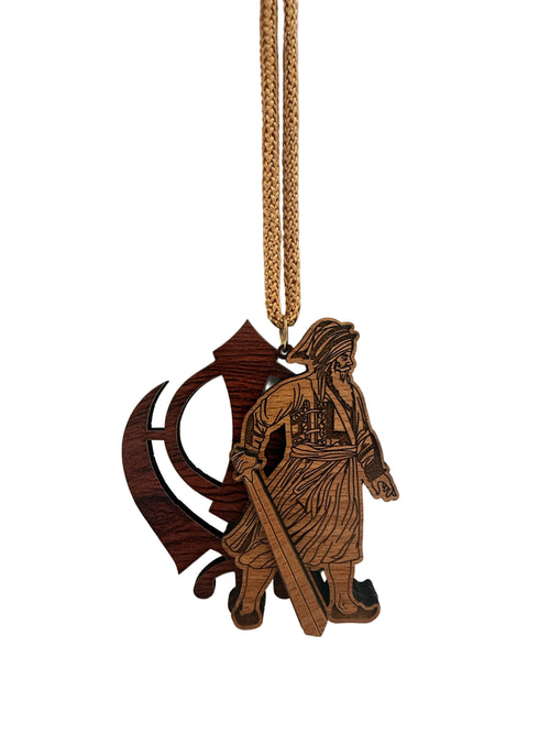 Baba Deep Singh Ji Khanda Car Hanger
