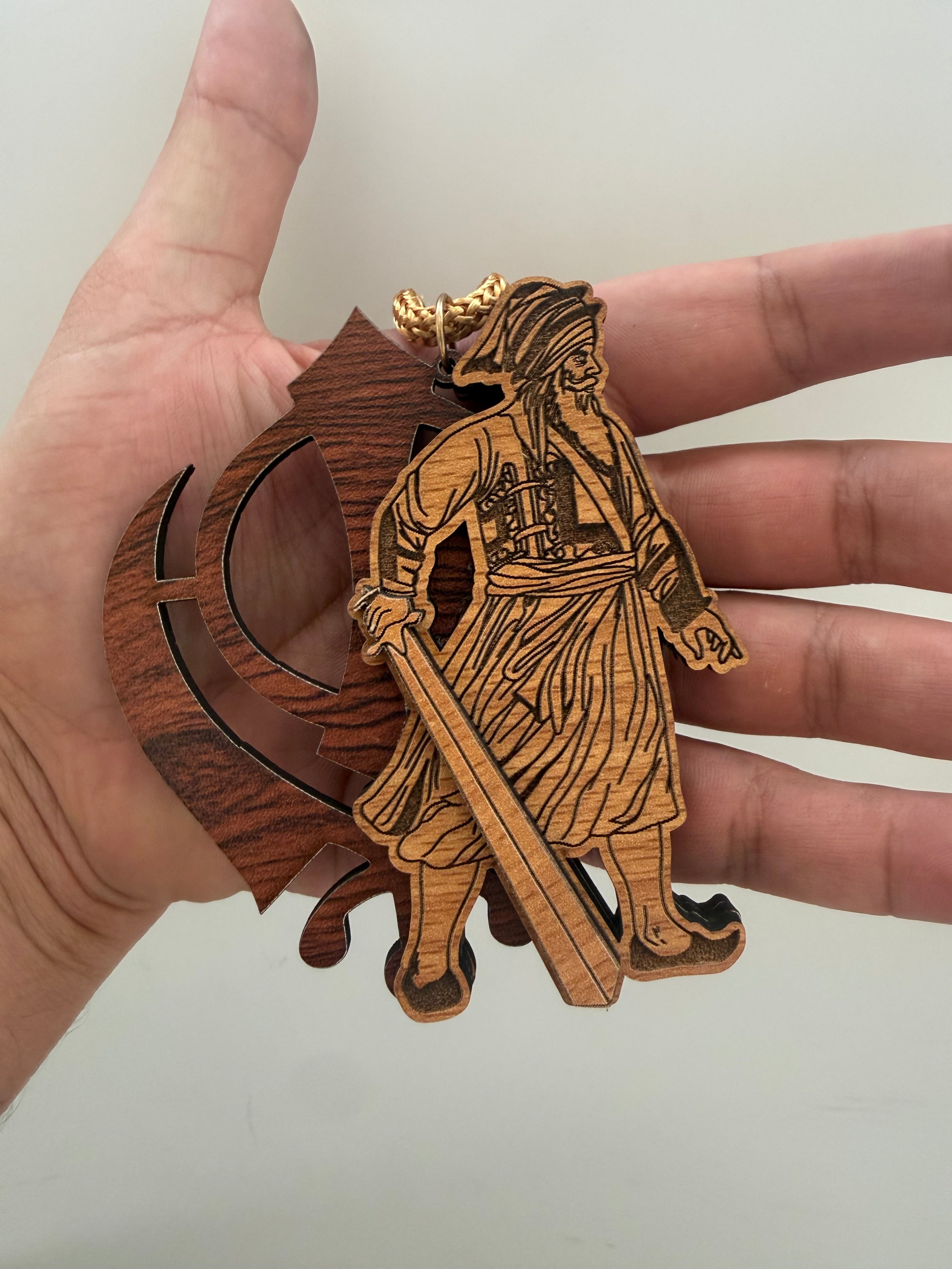 Baba Deep Singh Ji Khanda Car Hanger
