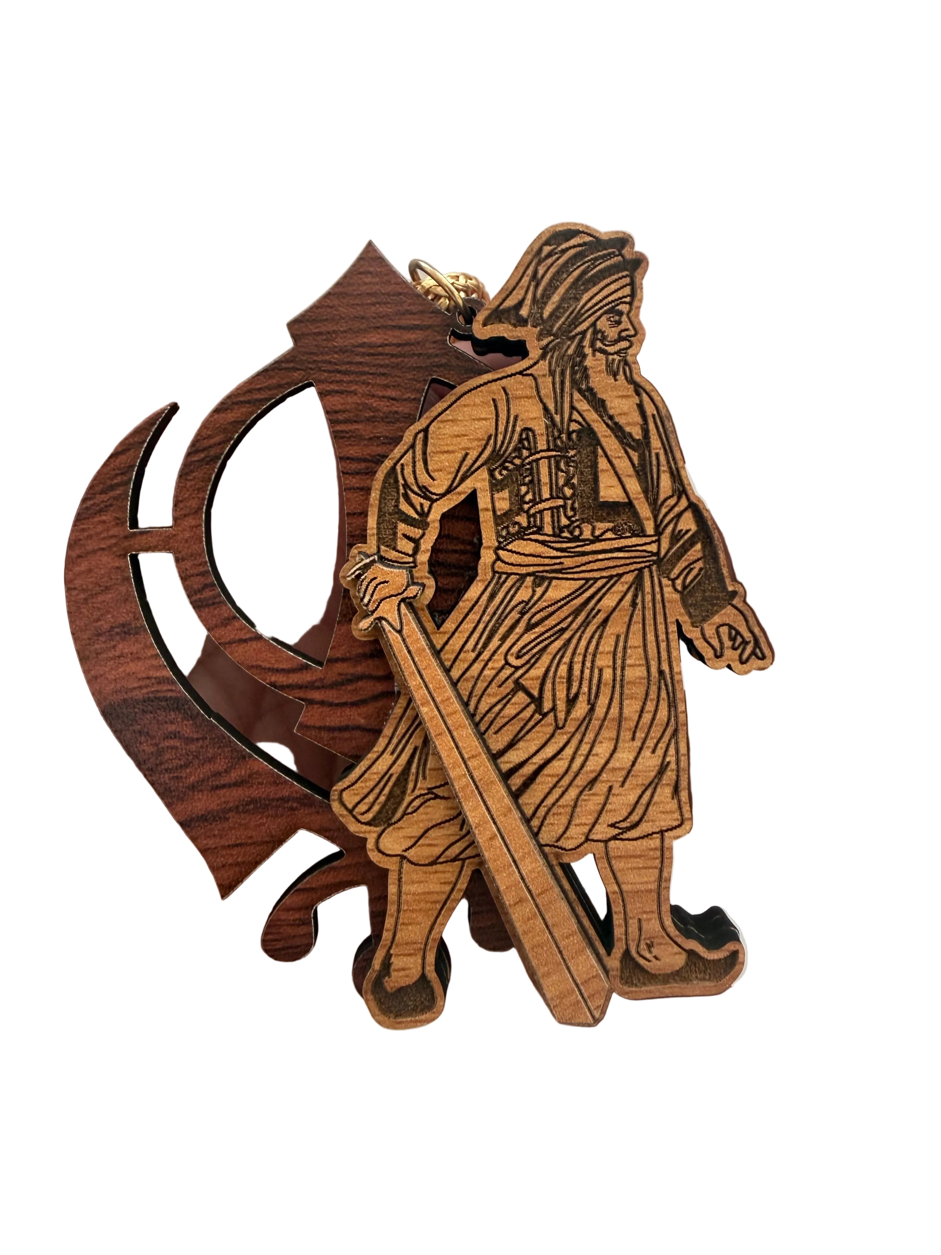 Baba Deep Singh Ji Khanda Car Hanger